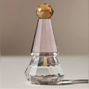 Anthropologie Cut Glass “Crystal” Tree  - Holiday Decor